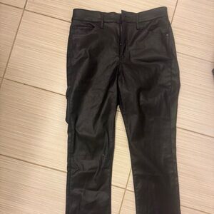 Express Black Faux Leather Pants